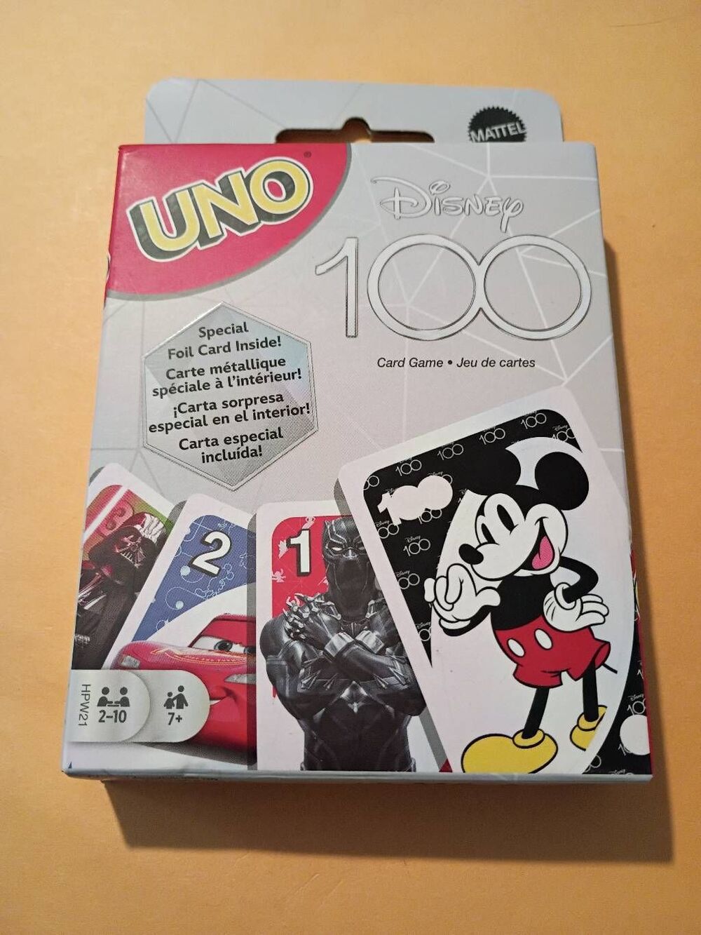 Mattel UNO Disney 100 Anniversary Card Game Special Edition Mystery Foil NEW